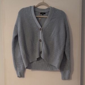 Quince Blue Cardigan Sweater